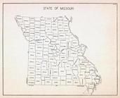 Missouri State Map, Missouri State Atlas 1940c
